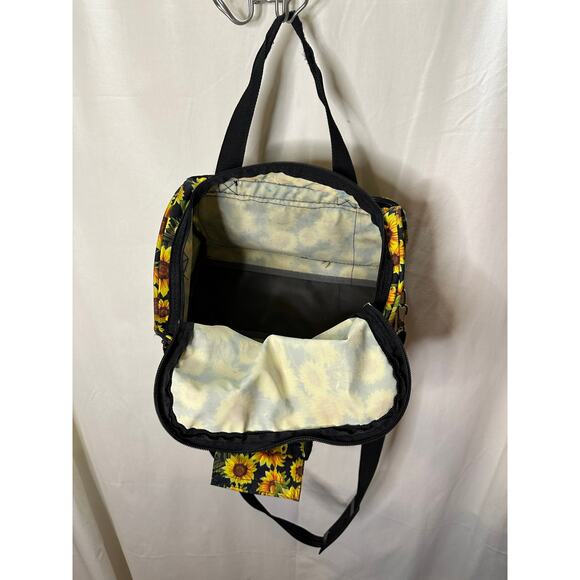 Sunflower Print Mini Tote Bag with Adjustable Strap - Picture 4 of 4